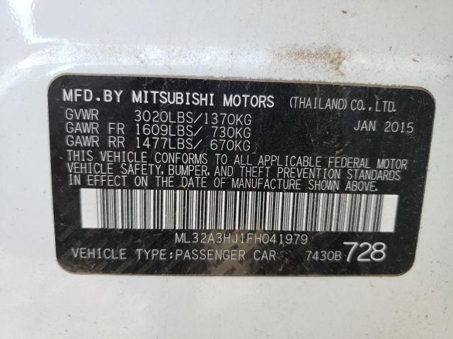 2015 MITSUBISHI MIRAGE DE ML32A3HJ1FH041979