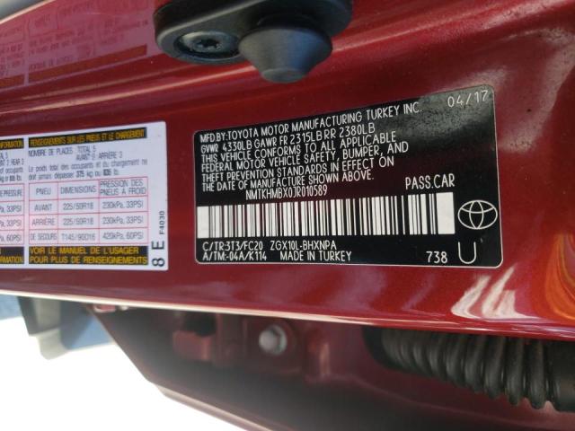 2018 TOYOTA C-HR NMTKHMBX0JR010589