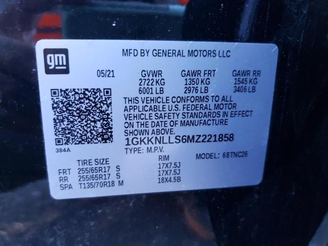 2021 GMC ACADIA AT4 1GKKNLLS6MZ221858