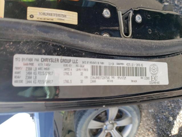 2015 JEEP PATRIOT 1C4NJRAB1FD207506