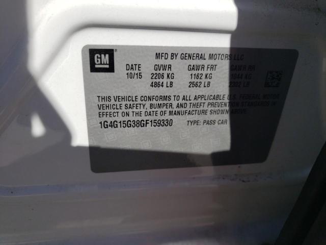 2016 BUICK LACROSSE 1 1G4G15G38GF159330