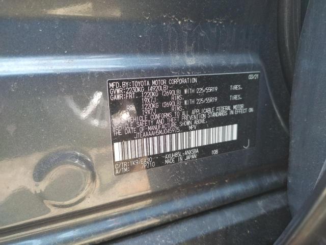 2021 TOYOTA VENZA LIMI JTEAAAAH5MJ045975