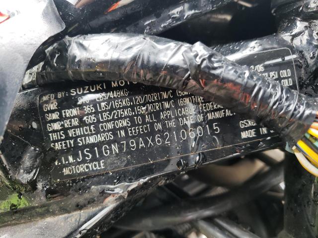 2006 SUZUKI GSX600 F JS1GN79AX62106015