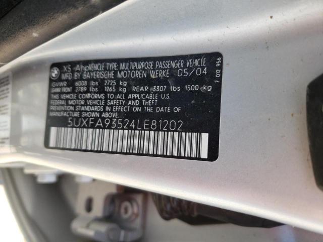 2004 BMW X5 4.8IS 5UXFA93524LE81202