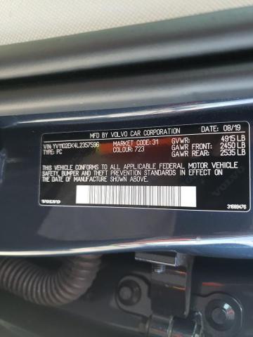 2020 VOLVO V60 T5 MOM YV1102EK4L2357596