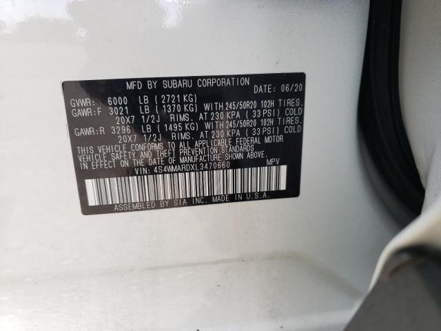 2020 SUBARU ASCENT TOU 4S4WMARDXL3470660