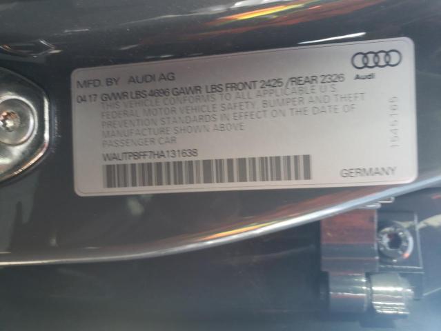 2017 AUDI A3 E-TRON WAUTPBFF7HA131638
