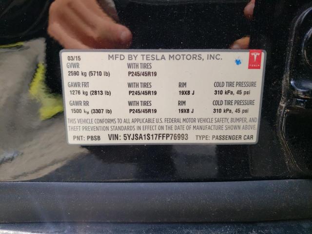 2015 TESLA MODEL S 70 5YJSA1S17FFP76993