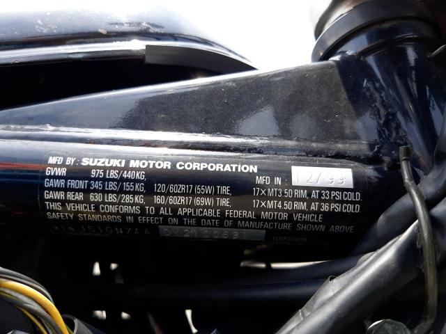 2000 SUZUKI GSF600 S JS1GN7AA0Y2100531
