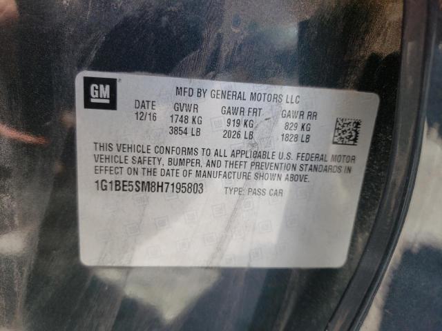 2017 CHEVROLET CRUZE 1LT 1G1BE5SM8H7195803