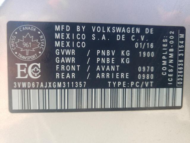 2016 VOLKSWAGEN JETTA SE - 3VWD67AJXGM311357