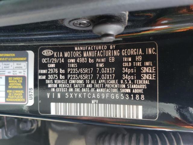 5XYKTCA69FG653188 KIA SORENTO LX