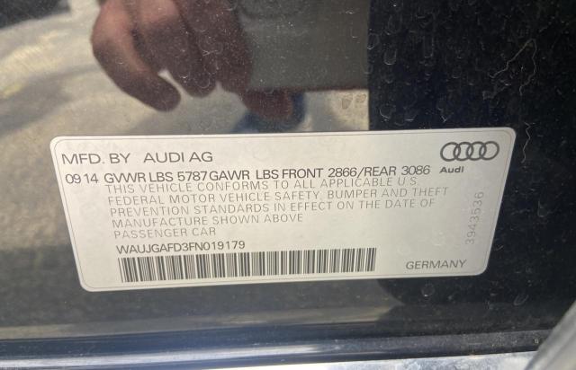 2015 AUDI A8 QUATTRO WAUJGAFD3FN019179