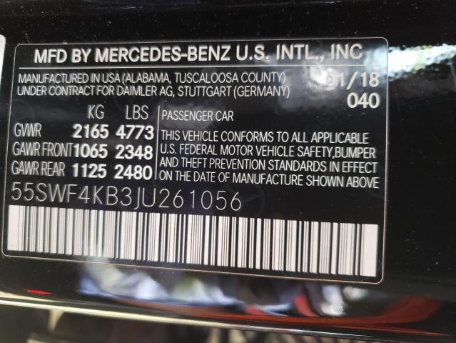 2018 MERCEDES-BENZ C300 4MATI 55SWF4KB3JU261056