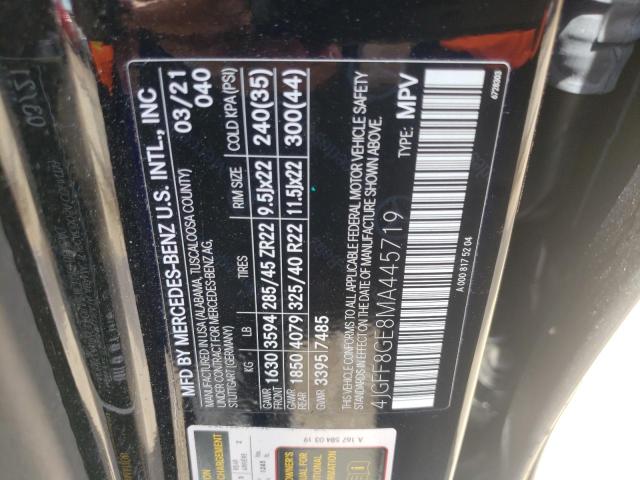 2021 MERCEDES-BENZ GLS 580 4M 4JGFF8GE8MA445719