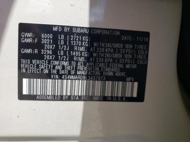 2020 SUBARU ASCENT TOU 4S4WMARD9L3437973