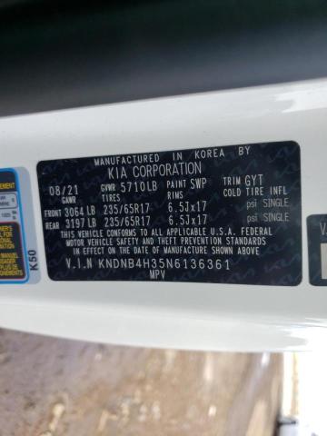 2022 KIA CARNIVAL L KNDNB4H35N6136361