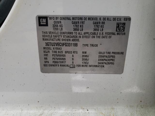2015 GMC SIERRA1500 3GTU2VEC9FG331188