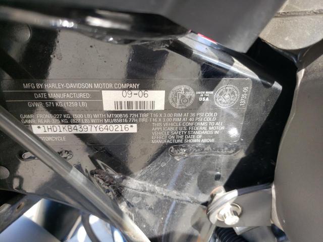 2007 HARLEY-DAVIDSON FLHX CALIF 1HD1KB4397Y640216