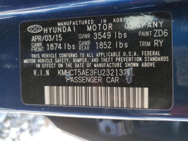 2015 HYUNDAI ACCENT GS KMHCT5AE3FU232133