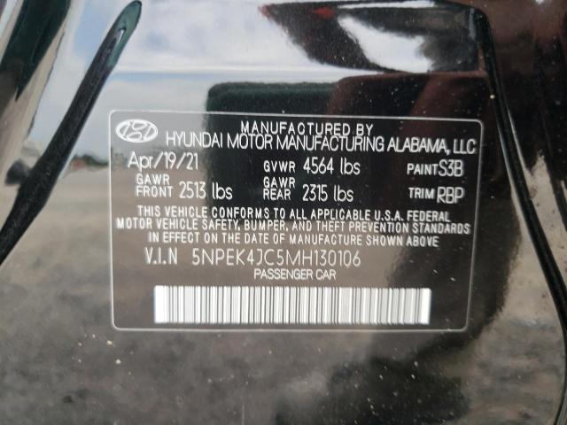2021 HYUNDAI SONATA N L 5NPEK4JC5MH130106