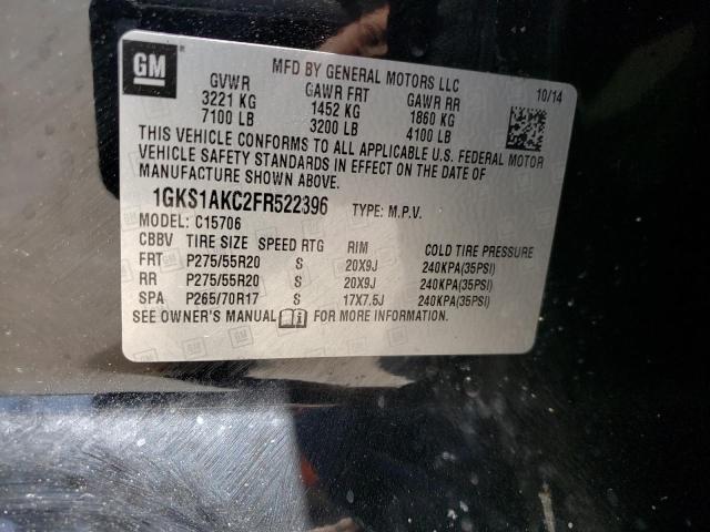 2015 GMC YUKON SLE 1GKS1AKC2FR522396