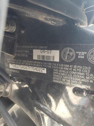 2007 HARLEY-DAVIDSON FLTR 1HD1FS4167Y704022