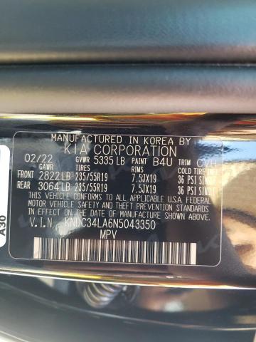 2022 KIA EV6 LIGHT KNDC34LA6N5043350