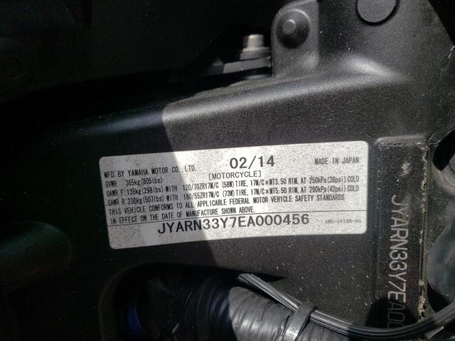 2014 YAMAHA FZ09 C JYARN33Y7EA000456