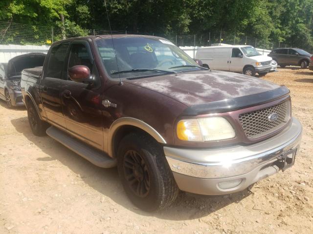Salvage cars for sale at Austell, GA auction: 2002 Ford F150 Super