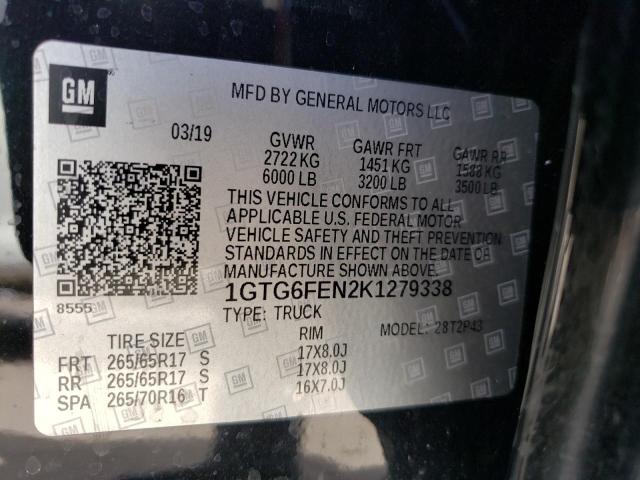 2019 GMC CANYON ALL 1GTG6FEN2K1279338