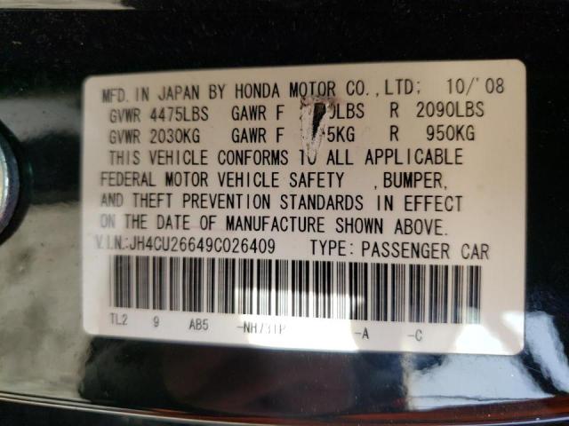 2019 ACURA TSX JH4CU26649C026409