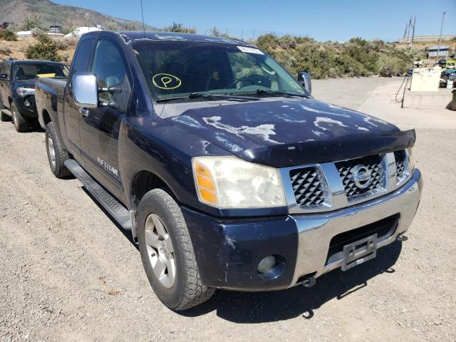 Salvage trucks for sale at Reno, NV auction: 2006 Nissan Titan XE