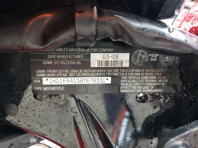 2008 HARLEY-DAVIDSON FLHRC 1HD1FR4158Y678331