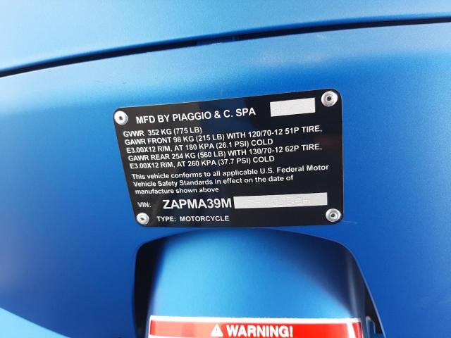 2021 VESPA GTS ZAPMA39M4M5202546