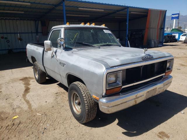 Salvage cars for sale from Copart Colorado Springs, CO: 1986 Dodge W-SERIES W