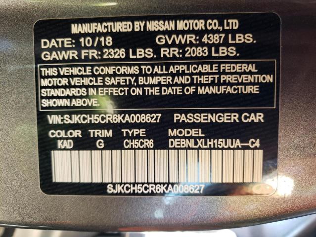 2019 INFINITI QX30 LUXE SJKCH5CR6KA008627