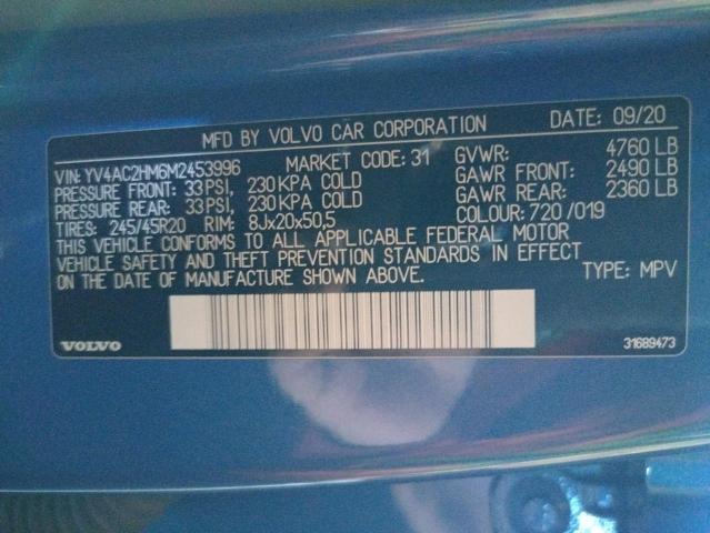 2021 VOLVO XC40 T4 R- YV4AC2HM6M2453996