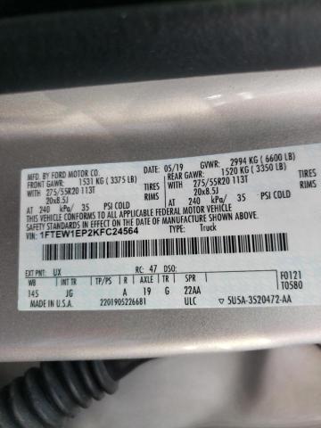 2019 FORD F150 PU 1FTEW1EP2KFC24564