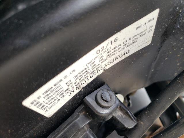 2016 YAMAHA YZFR6 JYARJ16E5GA036540