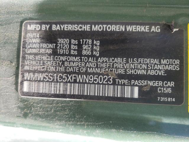 2015 MINI COOPER PAC WMWSS1C5XFWN95023