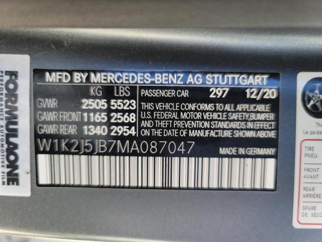 2021 MERCEDES-BENZ CLS 450 W1K2J5JB7MA087047