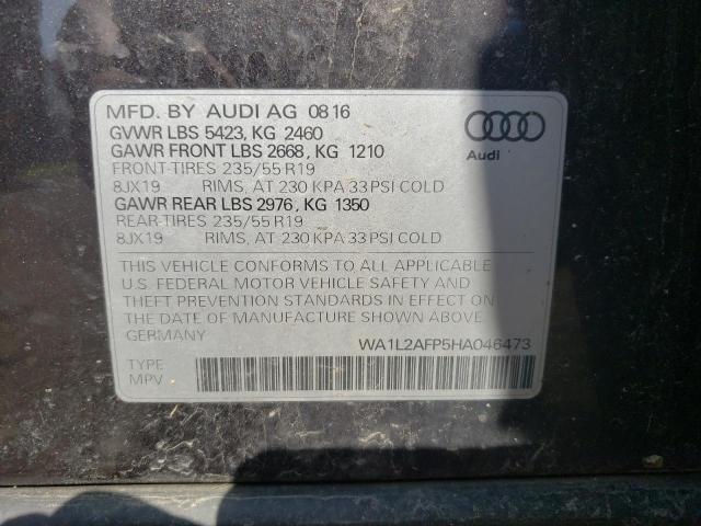 VIN WA1L2AFP5HA046473 2017 Audi Q5, Premium Plus no.10