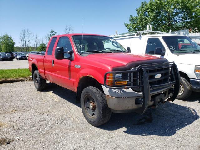 Salvage trucks for sale at Angola, NY auction: 2005 Ford F250 Super
