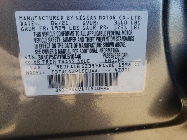 2021 NISSAN KICKS 3N1CP5CV1ML510446