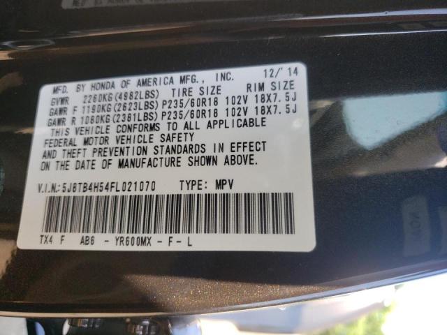 2015 ACURA 1.6EL 5J8TB4H54FL021070
