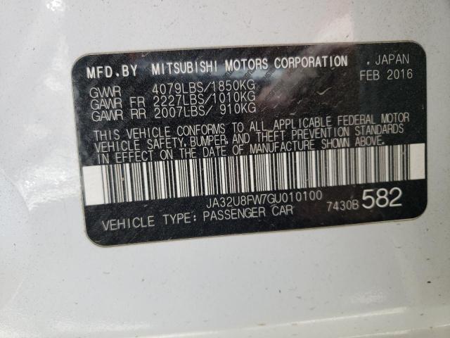 2016 MITSUBISHI LANCER GT JA32U8FW7GU010100