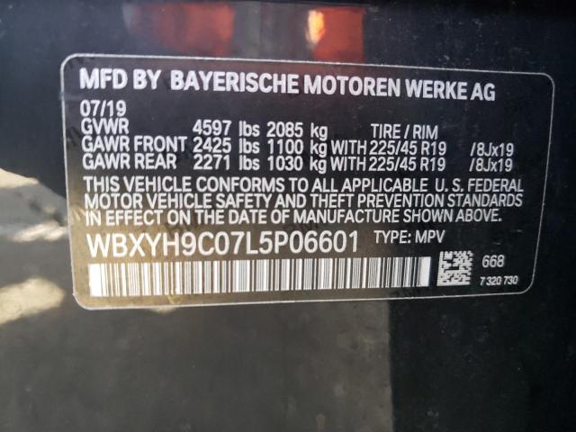 2020 BMW X2 SDRIVE2 WBXYH9C07L5P06601