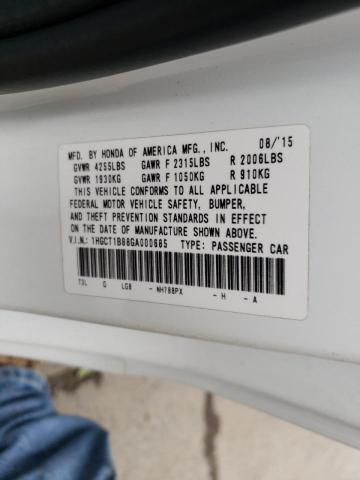 2016 HONDA ACCORD EX- 1HGCT1B88GA000685