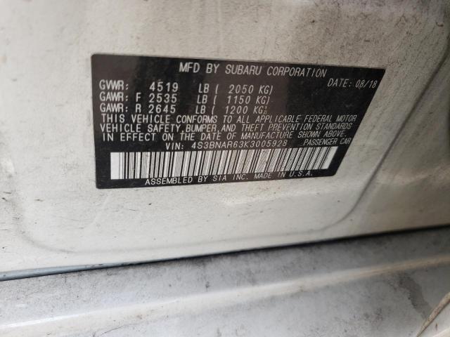 2019 SUBARU LEGACY SPO 4S3BNAR63K3005928